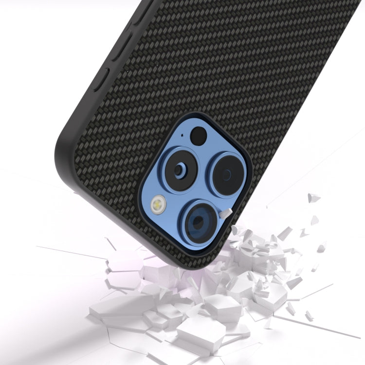 For iPhone 16 Pro Carbon Fiber Texture Protective Phone Case(Black) - iPhone 16 Pro Cases by buy2fix | Online Shopping UK | buy2fix