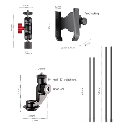 Bicycle Handlebar Holder 50cm Extension Rod - Bicycle Handlebar Mount by buy2fix | Online Shopping UK | buy2fix