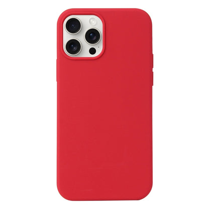 For iPhone 16 Pro Max Liquid Silicone Phone Case(Carmine Red) - iPhone 16 Pro Max Cases by buy2fix | Online Shopping UK | buy2fix