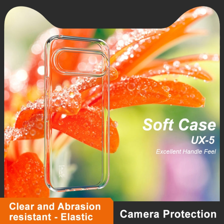 For Google Pixel 9 IMAK UX-5 Series Transparent Shockproof TPU Protective Phone Case(Transparent) - Google Cases by imak | Online Shopping UK | buy2fix