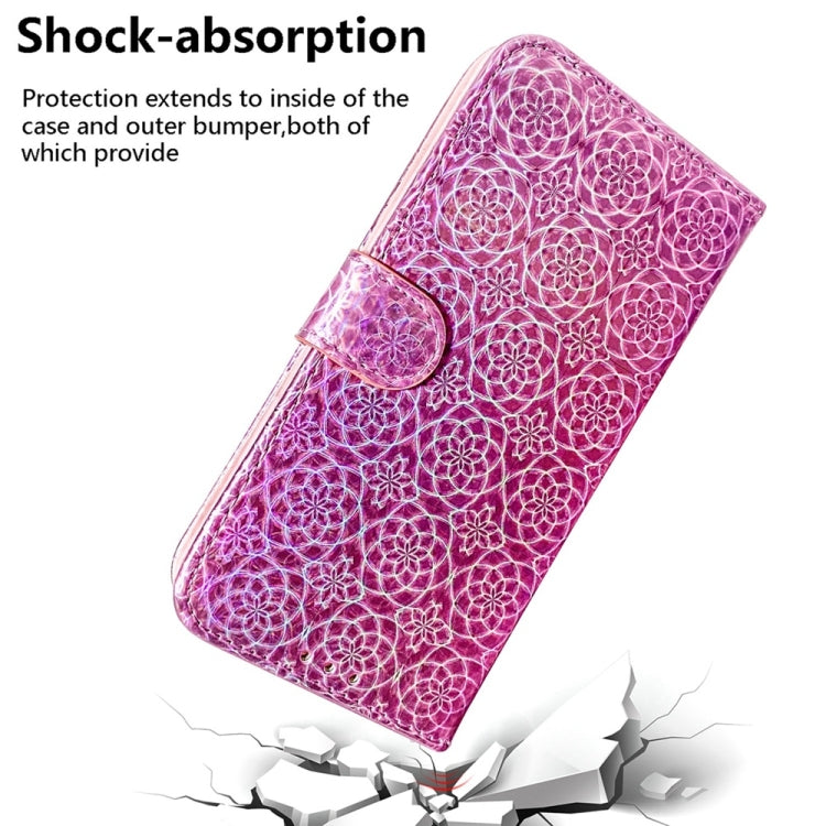 For Samsung Galaxy S25 Ultra 5G Colorful Magnetic Buckle Leather Phone Case(Pink) - Galaxy S25 Ultra 5G Cases by buy2fix | Online Shopping UK | buy2fix