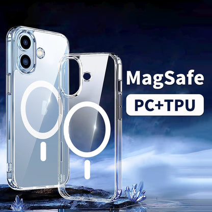 For iPhone 15 Plus ViLi MAG-C Series MagSafe Magnetic PC + TPU Phone Case(Transparent) - iPhone 15 Plus Cases by ViLi | Online Shopping UK | buy2fix