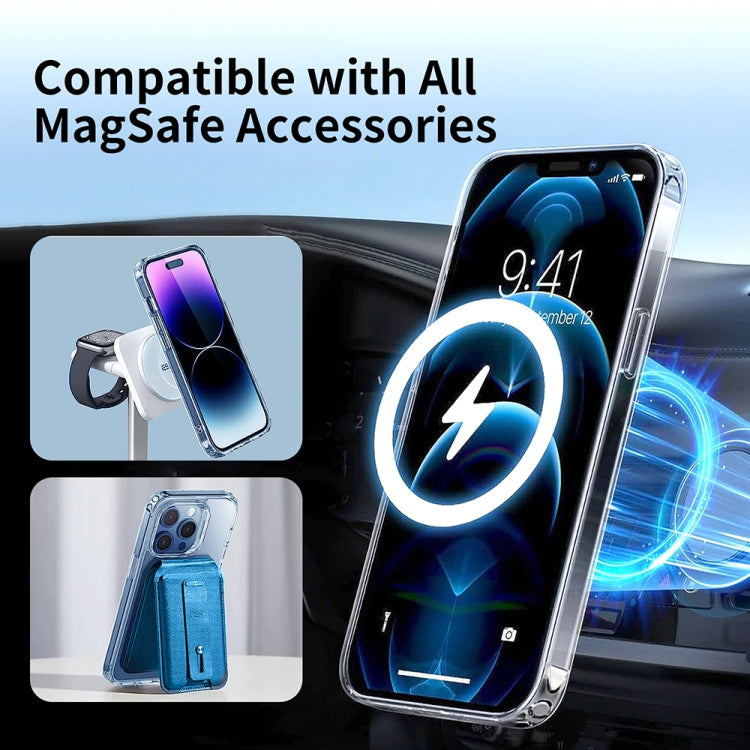 For iPhone 15 Pro ViLi MAG-C Series MagSafe Magnetic PC + TPU Phone Case(Transparent) - iPhone 15 Pro Cases by ViLi | Online Shopping UK | buy2fix