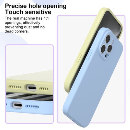 For iPhone 16 Pro Precise Hole Liquid Silicone Jelly Color Full Coverage Phone Case(White) - iPhone 16 Pro Cases by buy2fix | Online Shopping UK | buy2fix