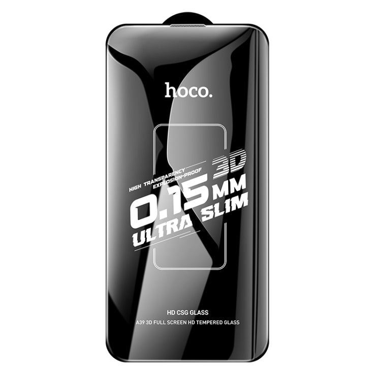 For iPhone 16 Pro hoco A39 0.15mm Etched 3D HD Tempered Film - iPhone 16 Pro Tempered Glass by hoco | Online Shopping UK | buy2fix