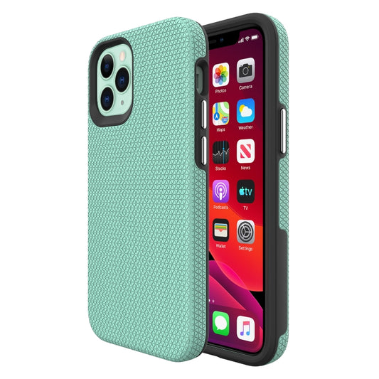 For iPhone 12 mini Triangle Armor Texture TPU + PC Case(Mint Green) - iPhone 12 mini Cases by buy2fix | Online Shopping UK | buy2fix