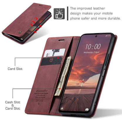 For Redmi 13 CaseMe 013 Multifunctional Horizontal Flip Leather Phone Case(Wine Red) - Redmi 13 Cases by CaseMe | Online Shopping UK | buy2fix