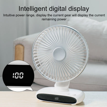 N702 Smart Digital Display Desktop Oscillating Fan(White) - Electric Fans by buy2fix | Online Shopping UK | buy2fix