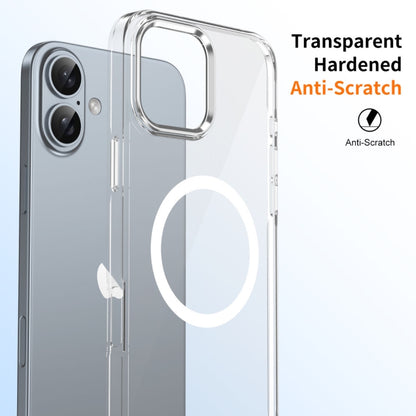 For iPhone 16 Plus Ice Feel HD Transparent MagSafe PC Full Coverage Phone Case(White) - iPhone 16 Plus Cases by buy2fix | Online Shopping UK | buy2fix