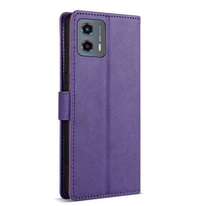 For Motorola Moto G 5G 2024 N.BEKUS CSJ-P1 Solid Color Leather Phone Case(Purple) - Motorola Cases by N.BEKUS | Online Shopping UK | buy2fix