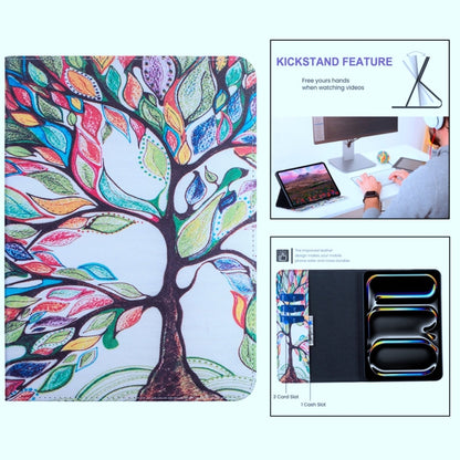 For Lenovo Tab M11 / Xiaoxin Pad 11 2024 Colored Drawing Leather Tablet Case(Life Tree) - Lenovo by buy2fix | Online Shopping UK | buy2fix