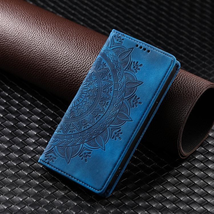 For Google Pixel 9 / 9 Pro Totem Embossed Magnetic Leather Phone Case(Blue) - Google Cases by buy2fix | Online Shopping UK | buy2fix