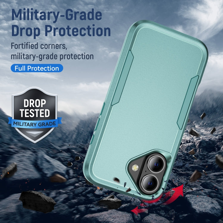 For iPhone 16 Pioneer Armor Heavy Duty PC + TPU Phone Case(Green) - iPhone 16 Cases by buy2fix | Online Shopping UK | buy2fix