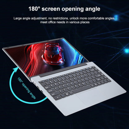 14 inch Windows 11 Laptop, 8GB+256GB, Gen 5th Intel Core i3 CPU, 180 Degree Rotation Axis(Silver) - Others by buy2fix | Online Shopping UK | buy2fix