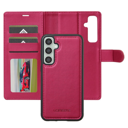 For Samsung Galaxy S24 FE 5G LC.IMEEKE L2 Series Detachable Magsafe PU Phone Case with Lanyard(Red) - Galaxy S24 FE 5G Cases by LC.IMEEKE | Online Shopping UK | buy2fix