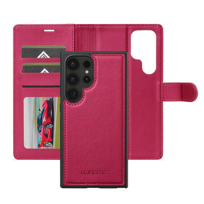 For Samsung Galaxy S24 Ultra 5G LC.IMEEKE L2 Series Detachable Magsafe PU Phone Case with Lanyard(Red) - Galaxy S24 Ultra 5G Cases by LC.IMEEKE | Online Shopping UK | buy2fix