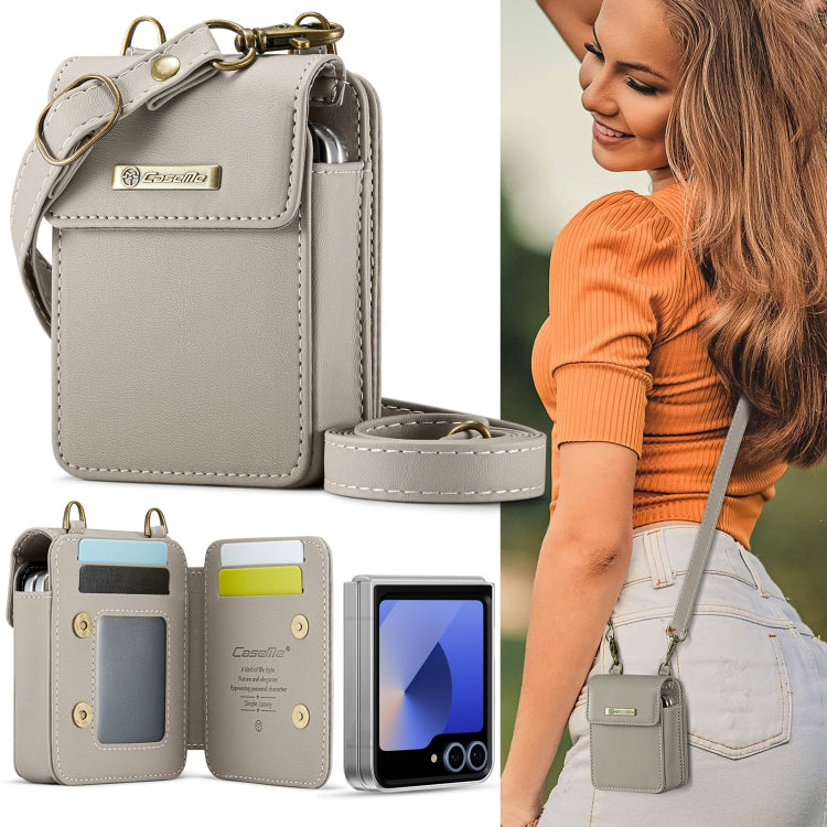 For Samsung Z Flip Series CaseMe Me50 Mini Lanyard Universal Bag(Khaki) - Galaxy Z Flip6 5G Cases by CaseMe | Online Shopping UK | buy2fix