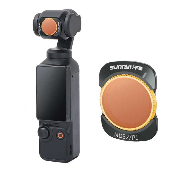 For DJI Osmo Pocket 3 Sunnylife Camera Lens Magnetic Metal Filter, No Impact On Gimbal Reset, Filter:ND32PL - Lens Accessories by Sunnylife | Online Shopping UK | buy2fix