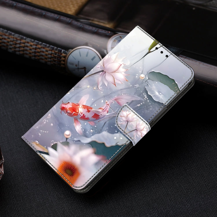 For iPhone 16 Pro Crystal Painted Leather Phone case(Koi) - iPhone 16 Pro Cases by buy2fix | Online Shopping UK | buy2fix