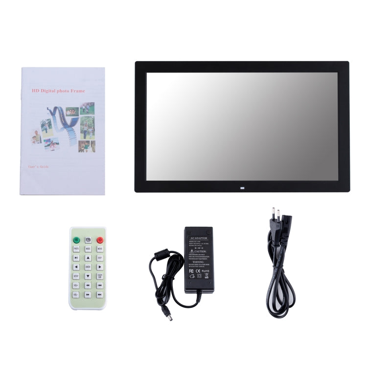 21.5 inch IPS Screen Digital Photo Frame, Plug Type:EU Plug(Black) - 15 inch Above by buy2fix | Online Shopping UK | buy2fix