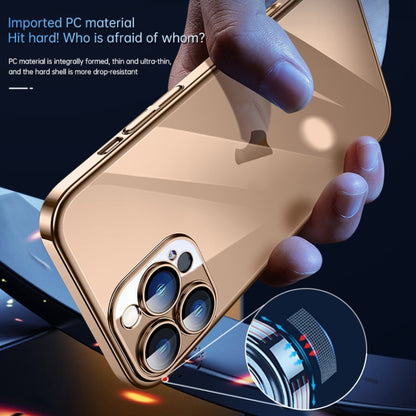 For iPhone 16 Pro Max SULADA JINGJIA Series Lens Protector Hard PC Phone Case(Gold) - iPhone 16 Pro Max Cases by SULADA | Online Shopping UK | buy2fix