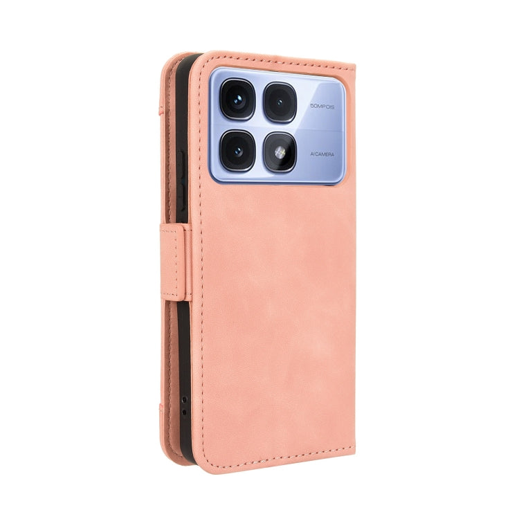 For Redmi K70 Ultra Skin Feel Calf Texture Card Slots Leather Phone Case(Pink) - Xiaomi Cases by buy2fix | Online Shopping UK | buy2fix