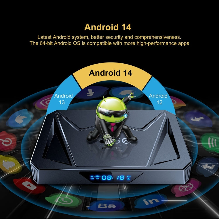 X96Q Pro+ Cortex-A55 Android 14 Octa-core CPU 4K HD Internet Set-top Box, RAM:4GB+32GB(UK Plug) - Others by buy2fix | Online Shopping UK | buy2fix