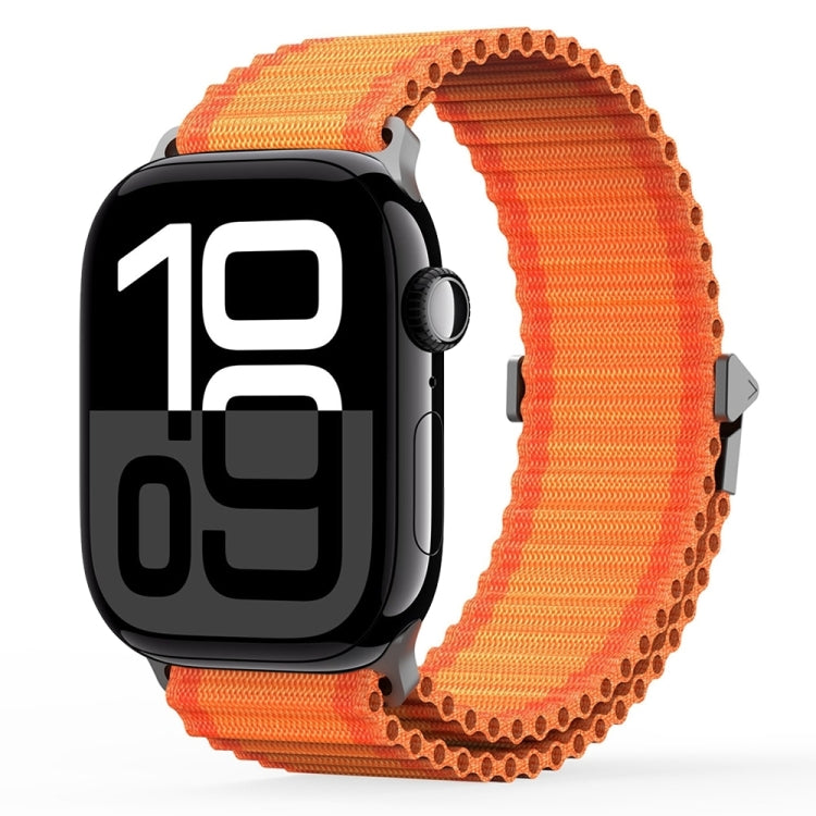 For Apple Watch Series 10 42mm DUX DUCIS YC Series Ocean Nylon Watch Band(Orange) - Watch Bands by DUX DUCIS | Online Shopping UK | buy2fix