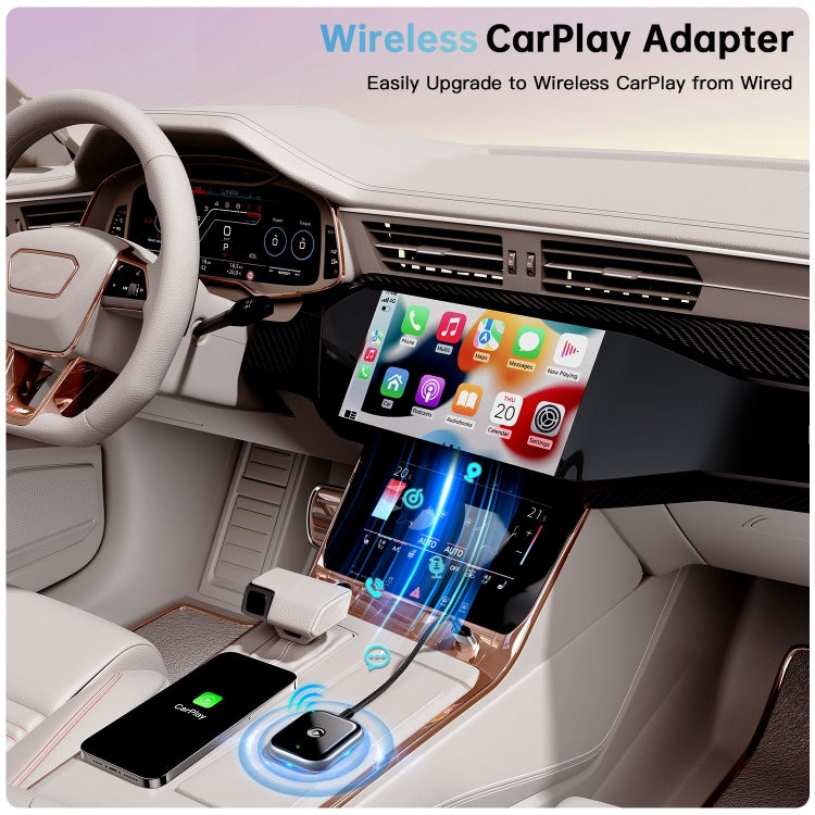 For iPhone Car Apple CarPlay Box Wired to Wireless Adapter(Black) - Bluetooth Adapters by buy2fix | Online Shopping UK | buy2fix