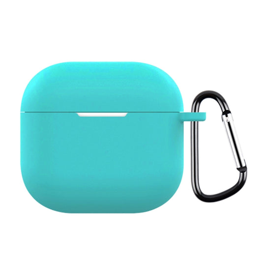 For AirPods 4 Silicone Earphone Protective Case with Hook(Mint Green) - For AirPods 4 by buy2fix | Online Shopping UK | buy2fix