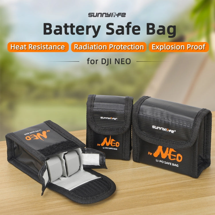 For DJI Neo Sunnylife Battery Explosion-proof Safe Bag Protective Li-Po Safe Bag(For 1pc Battery) - Backpacks & Bags by Sunnylife | Online Shopping UK | buy2fix