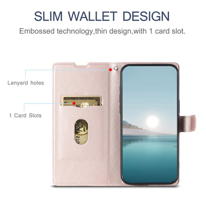 For iPhone 16 Voltage Ultra-thin Dot Leather Phone Case(Rose Gold) - iPhone 16 Cases by buy2fix | Online Shopping UK | buy2fix