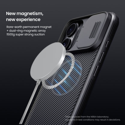 For iPhone 16 NILLKIN CamShield Pro Magnetic PC Phone Case(Black) - iPhone 16 Cases by NILLKIN | Online Shopping UK | buy2fix