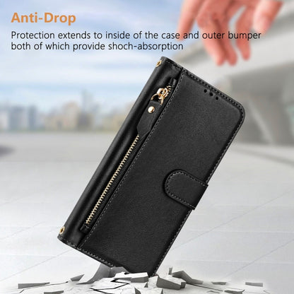 For iPhone 16 Multi-Card Slots Zipper Wallet Leather Phone Case(Black) - iPhone 16 Cases by buy2fix | Online Shopping UK | buy2fix