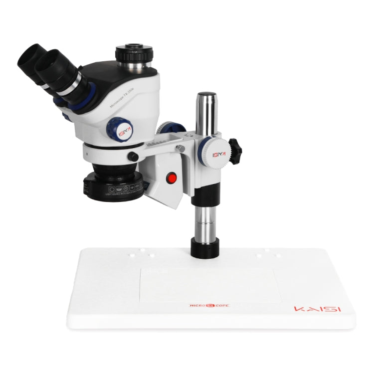 Kaisi TX-350E Ver1.3 7X-50X Zoom Trinocular Stereo Microscope with Big Base & 4K Camera - Microscope Magnifier Series by Kaisi | Online Shopping UK | buy2fix