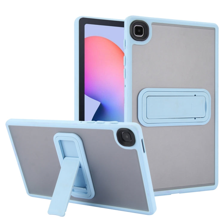 For Samsung Galaxy Tab S6 Lite P610 / P615 Skin Feel Holder PC Hybrid TPU Tablet Case(Light Blue) - Tab S6 Lite P610 / P615 by buy2fix | Online Shopping UK | buy2fix