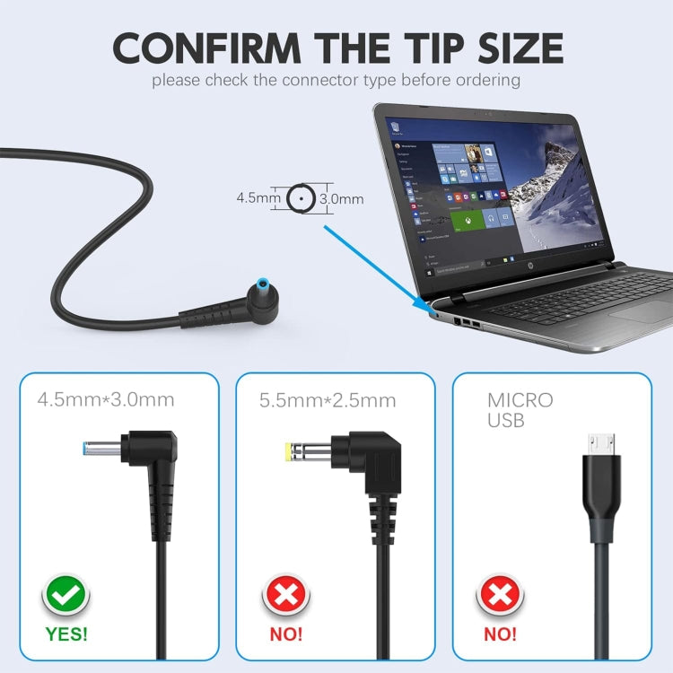 120W 19.5V 6.15A Laptop Notebook Power Adapter For HP 4.5 x 3.0, Plug:EU Plug - For HP by buy2fix | Online Shopping UK | buy2fix