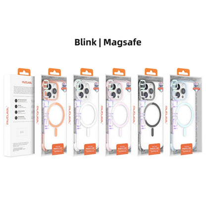 For iPhone 16 Pro Mutural Blink Series Glitter Edge MagSafe Magnetic Phone Case(White) - iPhone 16 Pro Cases by Mutural | Online Shopping UK | buy2fix