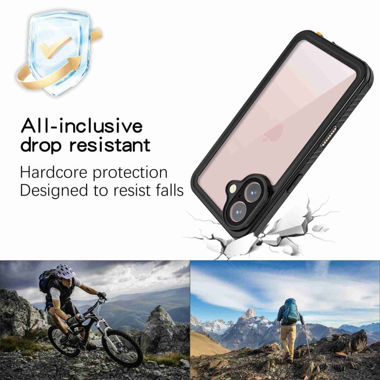 For iPhone 16 Plus RedPepper IP68 Waterproof Triple-proof Phone Case(Black) - iPhone 16 Plus Cases by RedPepper | Online Shopping UK | buy2fix