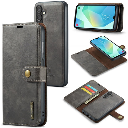 For Samsung Galaxy A16 5G DG.MING Crazy Horse Texture Detachable Magnetic Leather Case(Grey) - Galaxy Phone Cases by DG.MING | Online Shopping UK | buy2fix