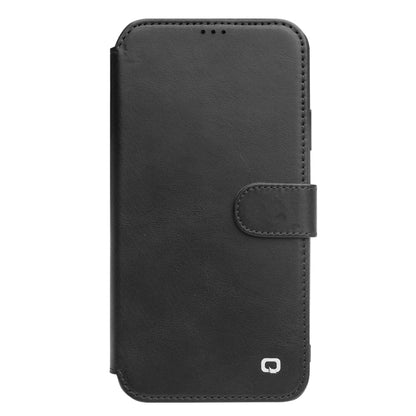 For iPhone 11 Pro QIALINO Business Magnetic Buckle Horizontal Flip Leather Case with Card Slots(Black) - iPhone 11 Pro Cases by QIALINO | Online Shopping UK | buy2fix