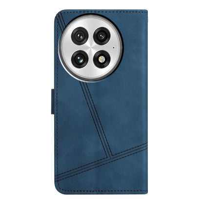 For OnePlus 13 Skin-feel Stitching Leather Phone Case(Blue) - OnePlus Cases by buy2fix | Online Shopping UK | buy2fix