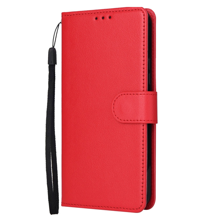 For Samsung Galaxy S25+ 5G 3-Card Slots Multifunctional Leather Phone Case(Red) - Galaxy S25+ 5G Cases by buy2fix | Online Shopping UK | buy2fix