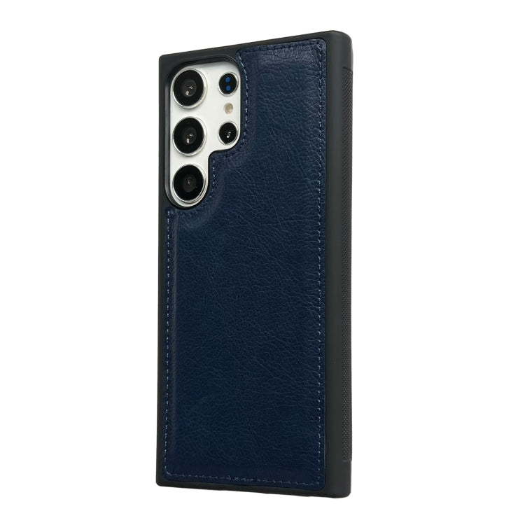 For Samsung Galaxy S25 Ultra 5G Cowhide Texture Back Cover Phone Case(Royal Blue) - Galaxy S25 Ultra 5G Cases by buy2fix | Online Shopping UK | buy2fix