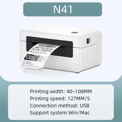 HPRT N41 Computer Version Express Electronic Waybill Printer, Plug:UK Plug(White) - Printer by buy2fix | Online Shopping UK | buy2fix