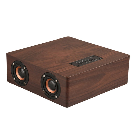 Q5 Wooden Bluetooth Speaker, Support TF Card & 3.5mm AUX(Walnut) - Desktop Speaker by buy2fix | Online Shopping UK | buy2fix