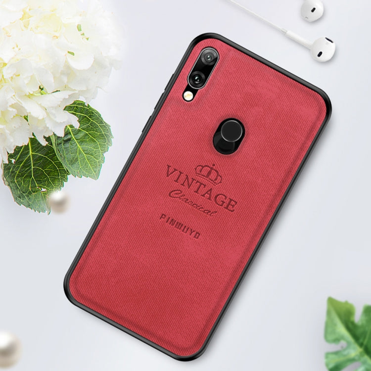 PINWUYO Shockproof Waterproof Full Coverage PC + TPU + Skin Protective Case for Huawei Y7 Prime (2019) (Red) - Huawei Cases by PINWUYO | Online Shopping UK | buy2fix