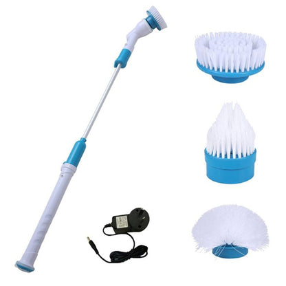 Multi-function Tub and Tile Scrubber Cordless Power Spin Scrubber Power Cleaning Brush Set for Bathroom Floor Wall, UK Plug - Cleaning Tools by buy2fix | Online Shopping UK | buy2fix