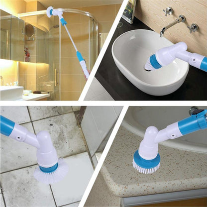 Multi-function Tub and Tile Scrubber Cordless Power Spin Scrubber Power Cleaning Brush Set for Bathroom Floor Wall, UK Plug - Cleaning Tools by buy2fix | Online Shopping UK | buy2fix