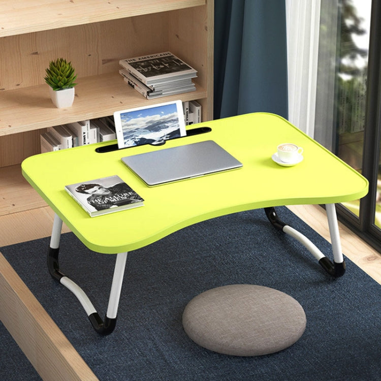 W-shaped Non-slip Legs Adjustable Folding Portable Writing Desk Laptop Desk with Card Slot(Green) - Laptop Stand by buy2fix | Online Shopping UK | buy2fix